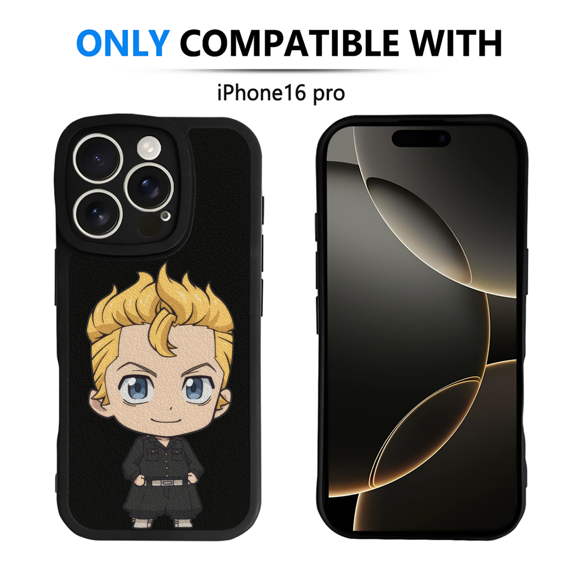 （画像用） 東京リベンジャーズ Tokyo Revengers 【iPhone 16シリーズ対応】シリコンスマホケース（レザー調） 材質：シリコン